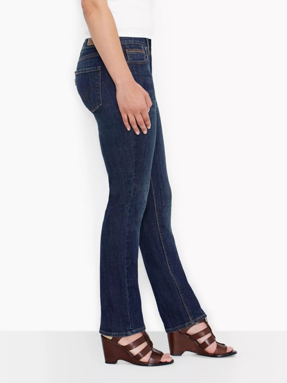 Levi's 525 Perfect Waist Straight Leg Jeans Women's Size 6 Dark Wash Stretch